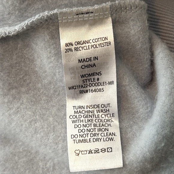 Coney Island Picnic Art Doodles Puff Print Sweatshirt in Kentucky Blue Size XL - Picture 9 of 9